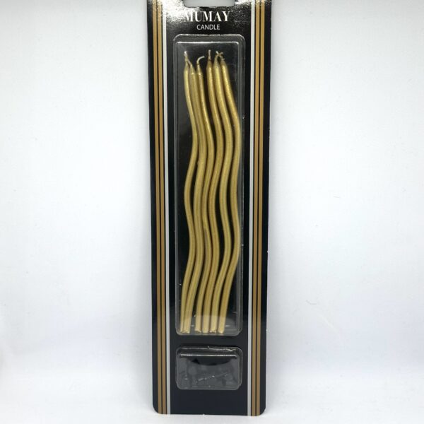 Kıvrık Mum Gold 15 cm