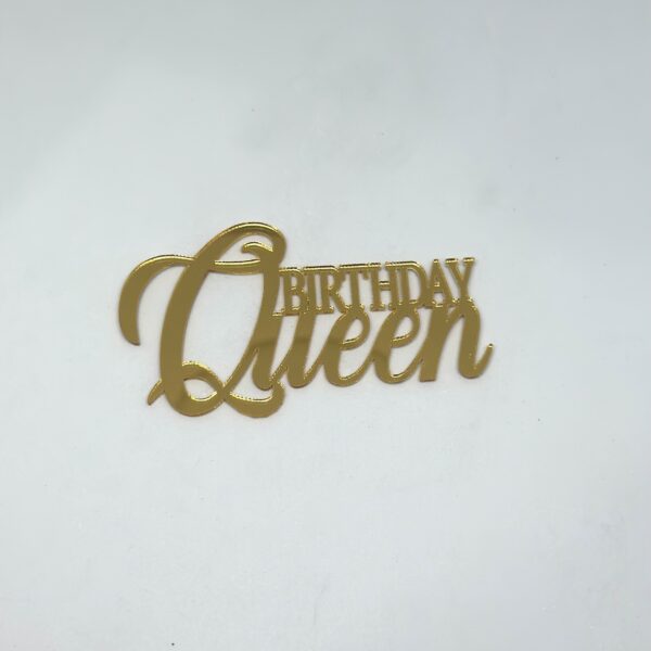 Gold Queen bırthday pleksi