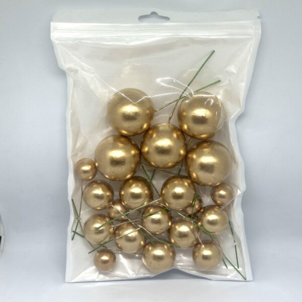 Pasta süsleme topu Gold