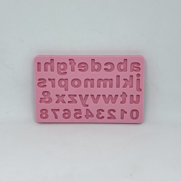 Alfabe sayı silikon kalıp mini