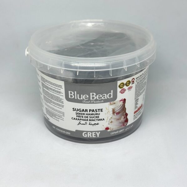 Blue Bead Şeker Hamuru Gri