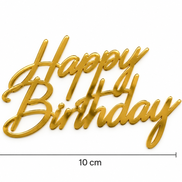 Happy Birthday Gold pleksi
