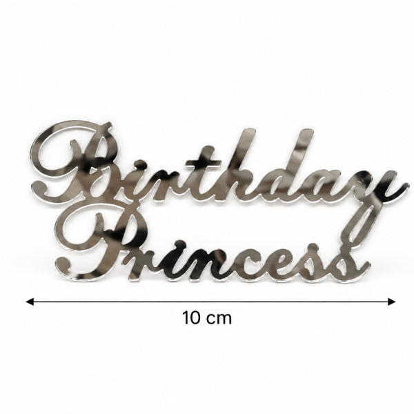 Birthday princess pleksi büyük Gümüş
