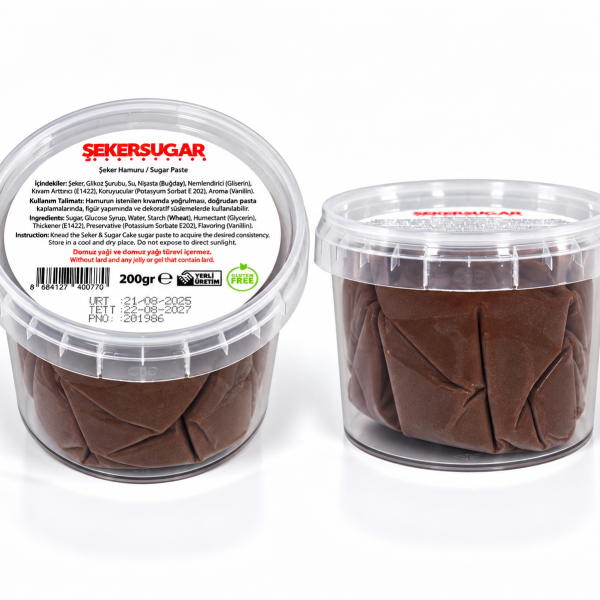 ŞekerSugar Şeker Hamuru 200gr Kahverengi