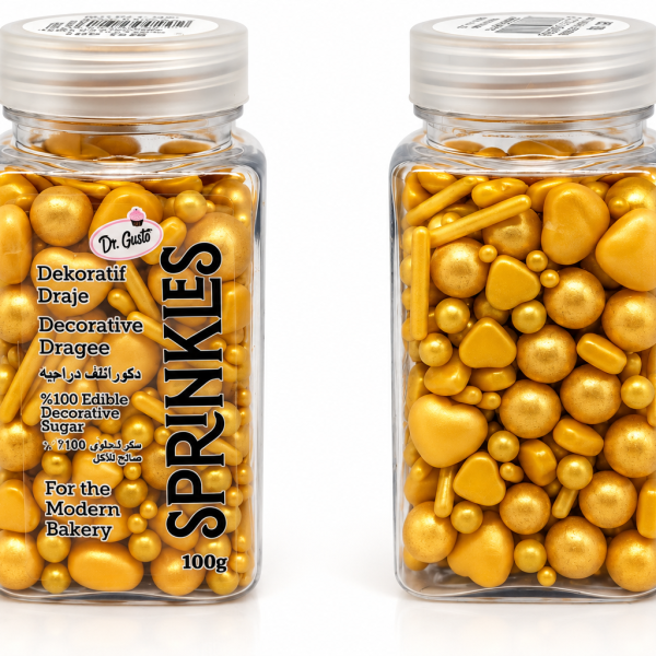 Dr.Gusto Twinkles draje 100gr Gold