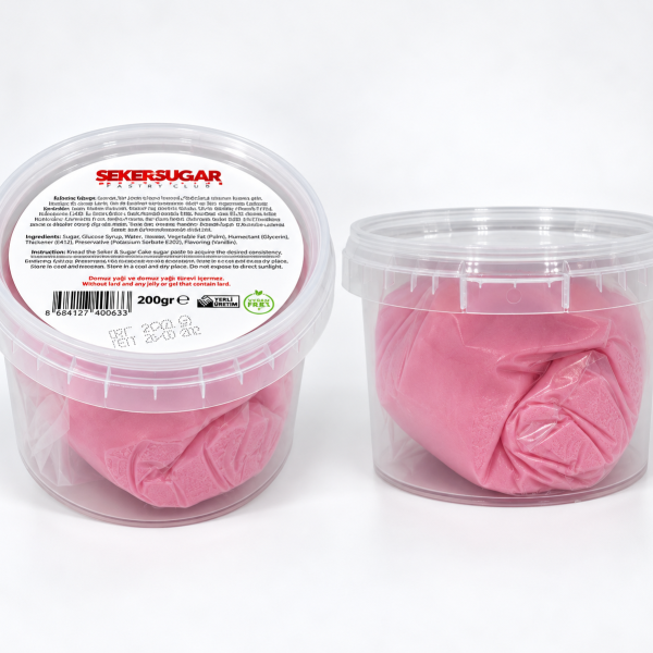 ŞekerSugar Şeker Hamuru 200gr Pembe