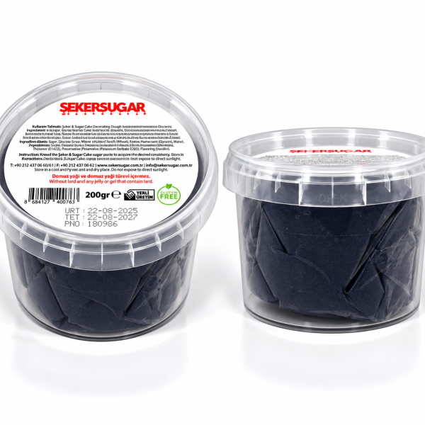 ŞekerSugar Şeker Hamuru 200gr Lacivert