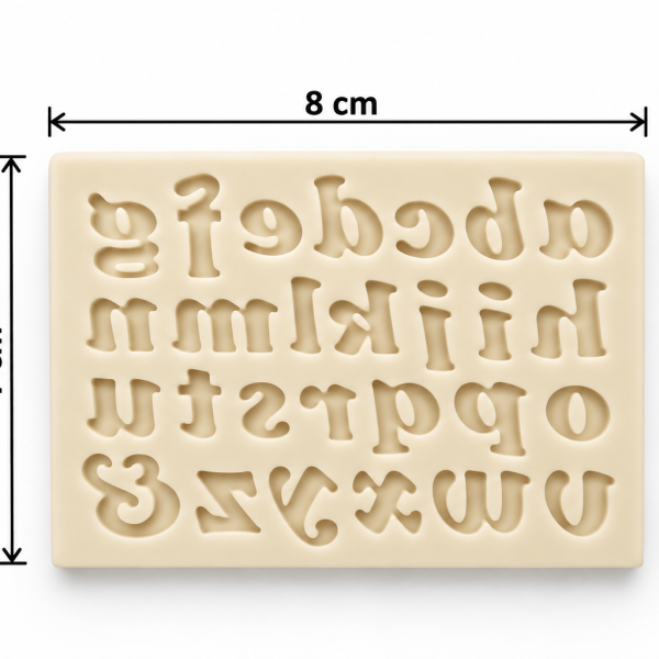 Mini küçük harf silikon kalıp (8*7 cm)